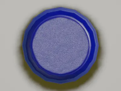 Plastic Open Head Drum 30L Low-poly 3D model