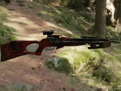 Ballesta Militar Military Crossbow 3D model