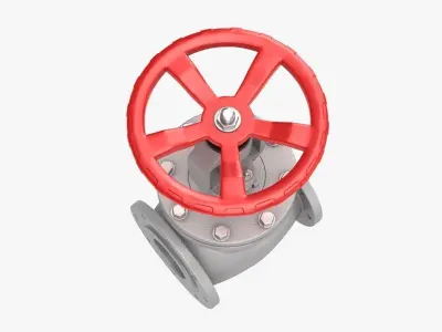 Gate Valve Low-poly 3D model purchase