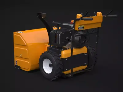 Walk Behind Snow Blower 3D model