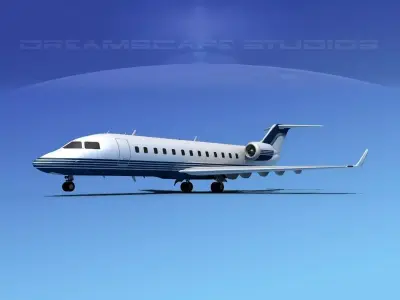 Bombardier Challenger 850 V04 3D model