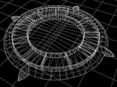 Stylized Platform Low-poly 3D model