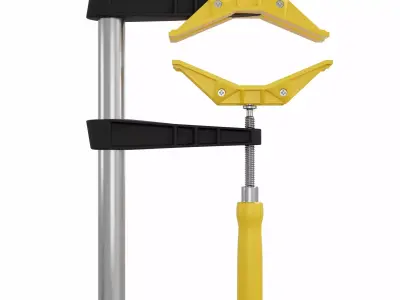 F clamp 3D model purchase