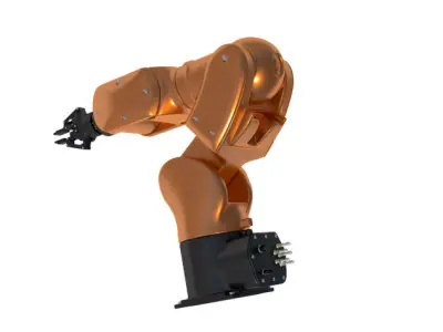 mechanical robot arm Kuka 3D model