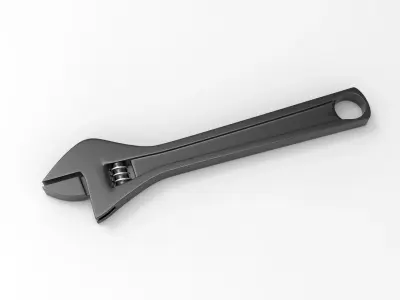 Wrench Low-poly 3D model 36