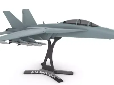 F 18 Super Hornet 3D print model