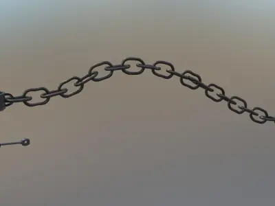 shackles rigged 3D model