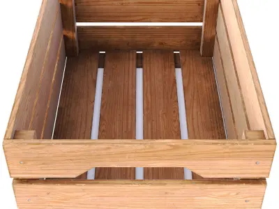 wooden box - PBR Game-Ready Low-poly 3D model purchase