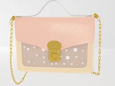 ladies hand bag model 3D model