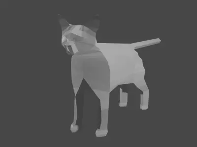 Cat for games Free 3D model