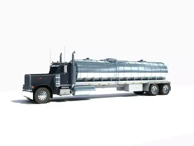 Dark Tanker Truck V21 3D model