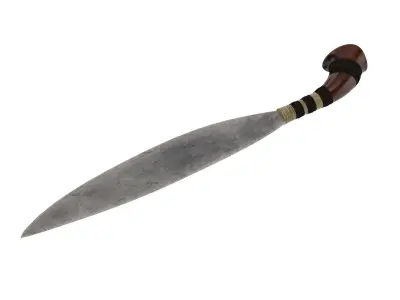 Barong Sword Low-poly 3D model