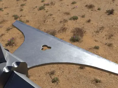 Knightly Pole Axe Low-poly 3D model