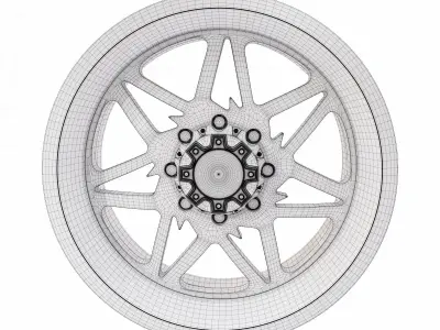 Car allow wheel detailed 3d model  3D model