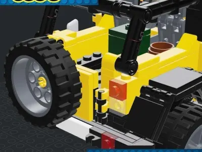 Lego Car - Jeep 4x4 3D print model purchase