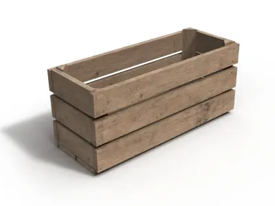 Wooden Crate 3D 3D model order