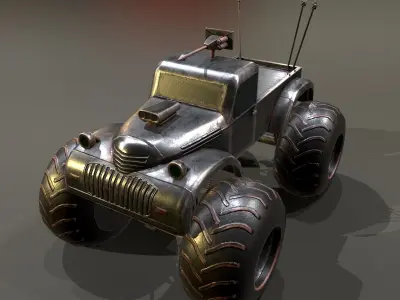 Defender move  Low-poly 3D model