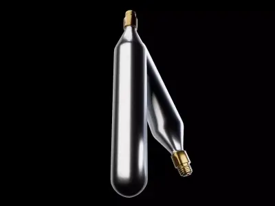 CO2 gas cartridge cylinder or bottle 3d model 3D model