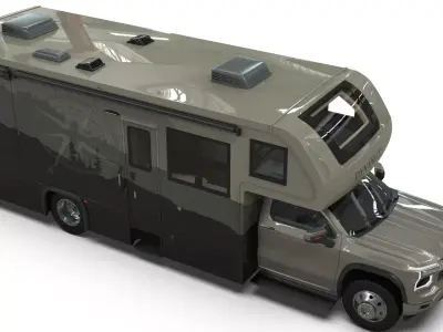 2027 SILVERADO CAMPER with Dynamax Isata 6 3D model