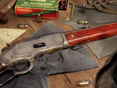 Winchester 1873 Low-poly High Quality 3D Model Low-poly 3D model