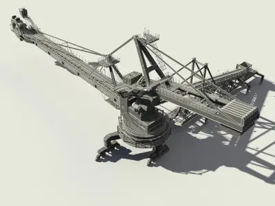 Stacker Reclaimer 3D model get