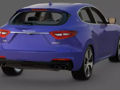 2019 Maserati Levante GTS 3D Model  Italian Performance SUV  Low-poly 3D model