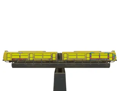 Modular City Train Set 3D model