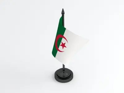 Table Flag Algeria 3D model
