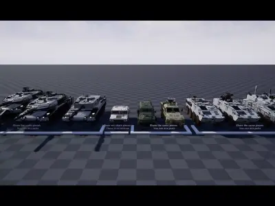 Custom Military Vehicles - Props - CMV Full Pack Low-poly 3D model