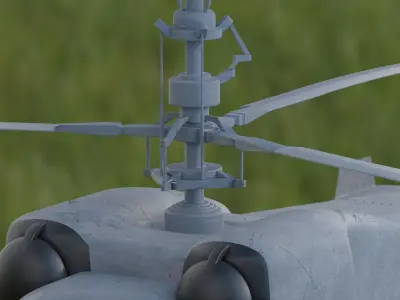 KA-52 HELICOPTER 3D model