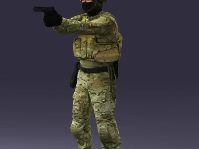 000017 Soldier 0510 3dp 3D print model