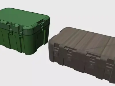 Ammo Crate Bundle Containers 3D print model