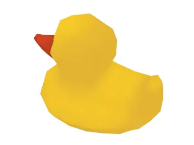 Duck Toy - Hand Painted Free 3D model