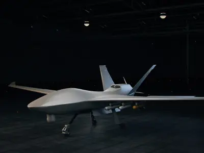 UAV drone 3D model get