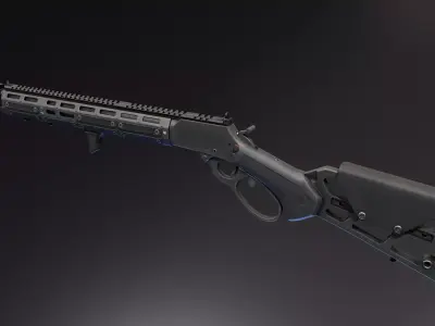 Marlin 1894 Dark Tracker Low-poly 3D model