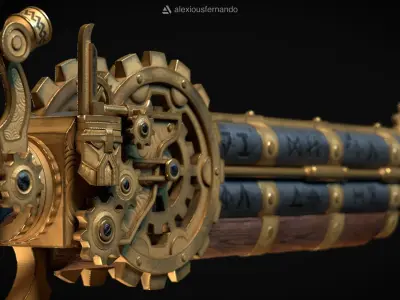 Dwarf Gun - 3D Model 3D model