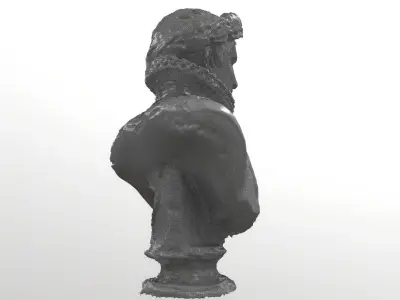 Napoleon Printable and PBR Lady lever art Gallery 3D print model