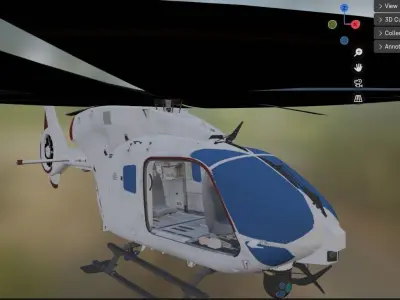 helicopter Low-poly 3D model by ndt5292 - Low-poly