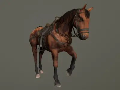 Medieval Horse 3D model