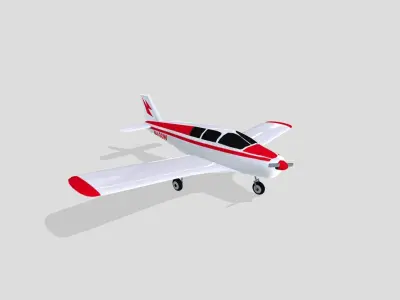 Piper PA28 Cherokee 3D model