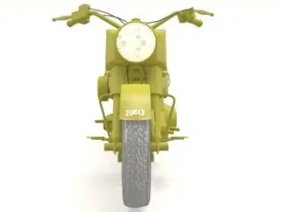 military motorcycle  3D model