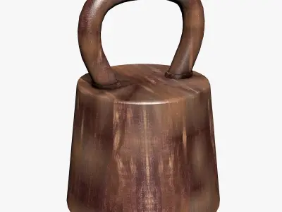 Rusty 5 Kilos Weight 3D model