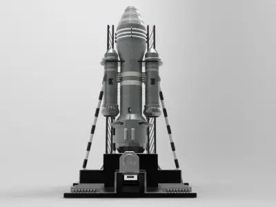 Rocket xs1 projectile 3D model