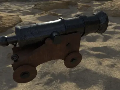 Cannon 3D model