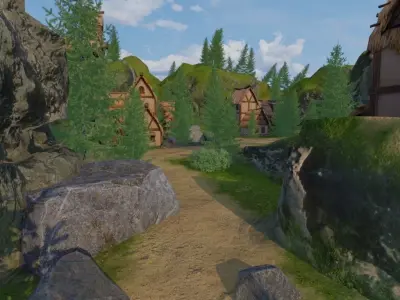Forest Village 3D model purchase