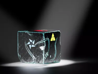 Magical Cube Low-poly 3D model