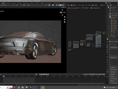 Audi R8 V10 Design and Rendering Free 3D model