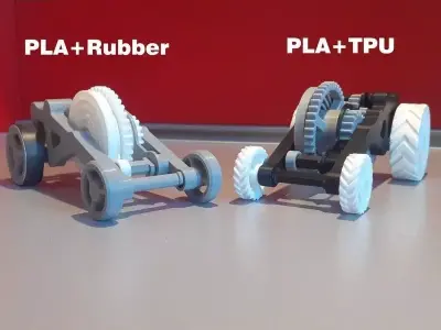 Pull-Back Action Car 3D print model