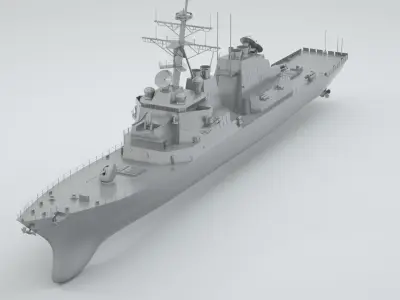Arleigh Burke Class Destroyer 3D model