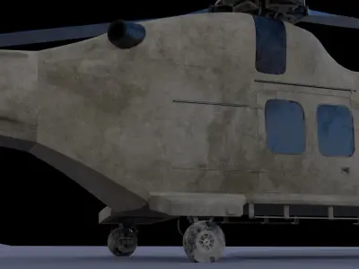 T625 GOKBEY Turkish Helicopter Army 3D model